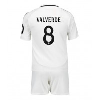 Real Madrid Federico Valverde #8 Fotballklær Hjemmedraktsett Barn 2024-25 Kortermet (+ korte bukser)